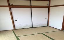 襖貼り替え